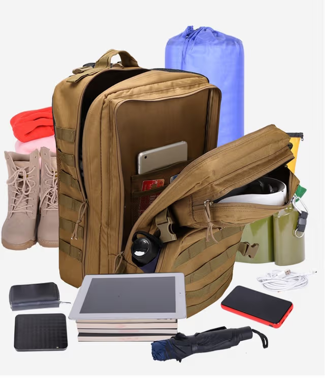 Sac à dos tactique 50L imperméable pour Randonnée , voyage, alpinisme,