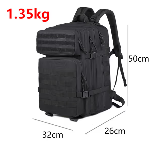 Sac à dos tactique 50L imperméable pour Randonnée , voyage, alpinisme,