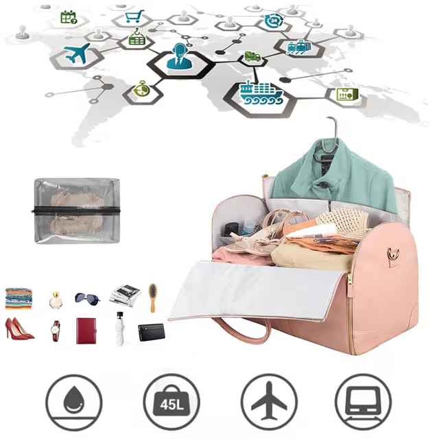 Sac de voyage tendance en PU Grand Capacité et Pliable