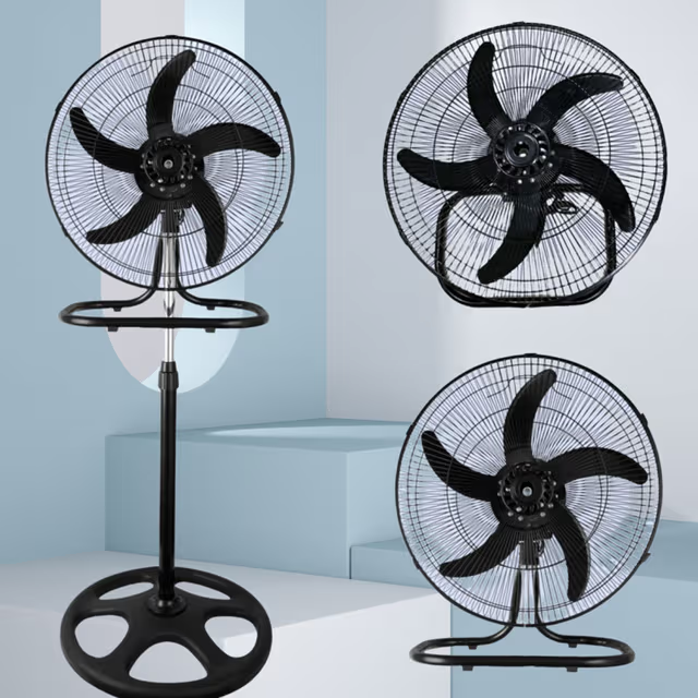 Ventilateur Multifonction 3en1 5 Lames Puissantes - مروحة التبريد وتدوير الهواء المتطورة 3 في 1