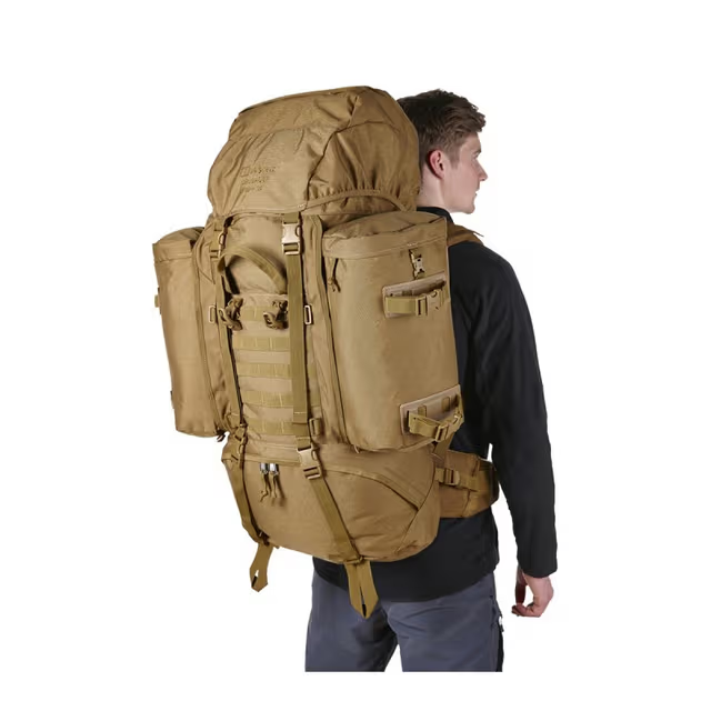 Sac à dos Randonnée professionnel en toile de Camouflage étanche à double épaule 90 L – kaki