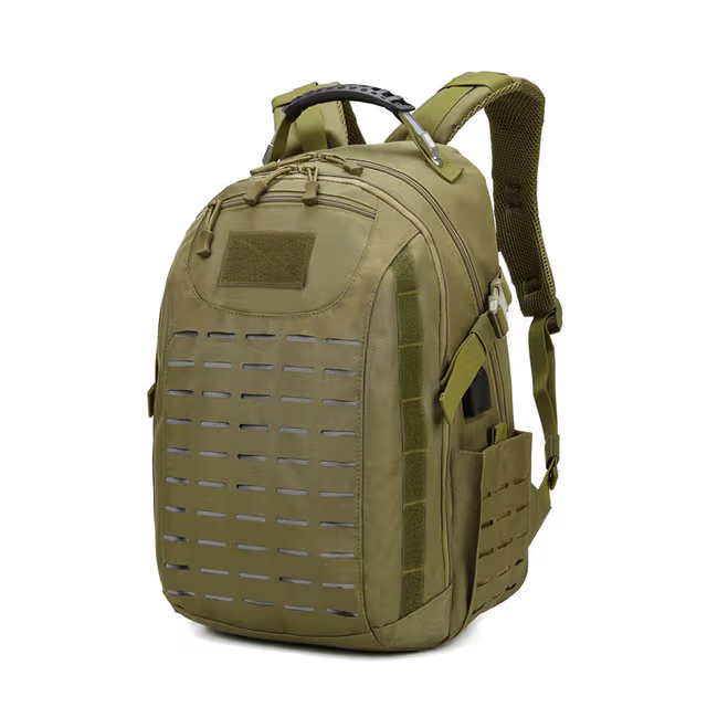 Sac à dos tactique USB pour camping, sac militaire 15,6 pouces