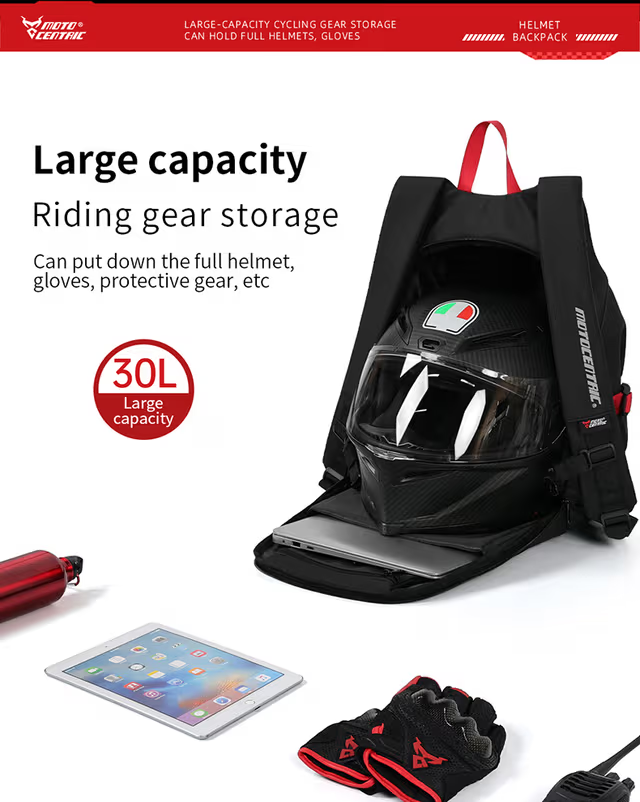 Sac à Dos MOTOCENTRIC pour Casque de Moto - حقيبة ظهر المخصصة لخوذة الدراجة النارية