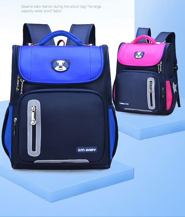 Sac à Dos orthopédique d'école primaire pour Enfant Garçon et Fille Étanche