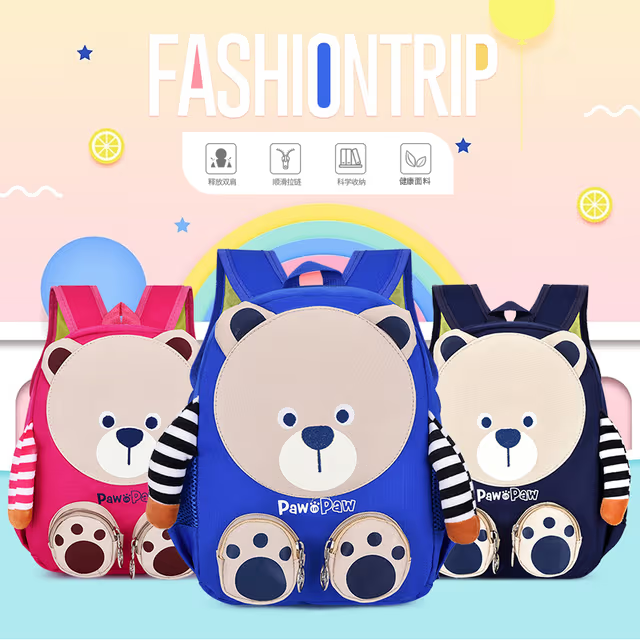 PACK Sac à dos Mignon PAW PAW + MAGIC BOOK طقم 4 كتب لتعليم الأطفال