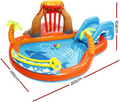 Air de Jeux Gonflable Bestway 53069 Lava Lagoon Toboggan Amovible et Fontaine à Eau - مركز الألعاب المائي المتكامل للأطفال