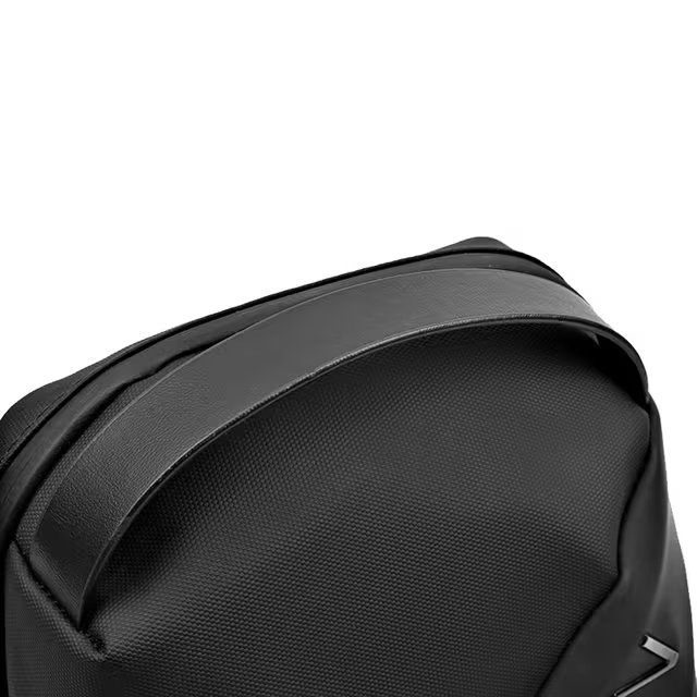 Fashion Black Sac de poitrine décontracté pour hommes avec bandoulière LX068 - Noir