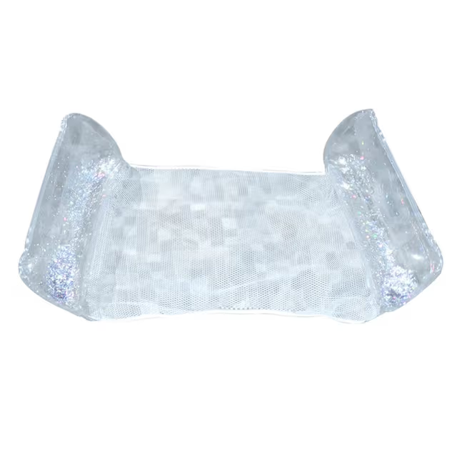 Hamac de Piscine Flottant Multifonction 4en1 Design Glitter, Confort Aquatique