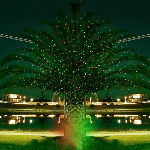 Projecteur Laser Décoratif Extérieur et Intérieur Éclairage Festif - جهاز عرض ليزر ديكور منزلي وللحدائق للاحتفالات