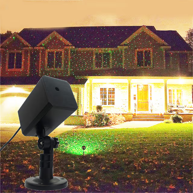 Projecteur Laser Décoratif Extérieur et Intérieur Éclairage Festif - جهاز عرض ليزر ديكور منزلي وللحدائق للاحتفالات