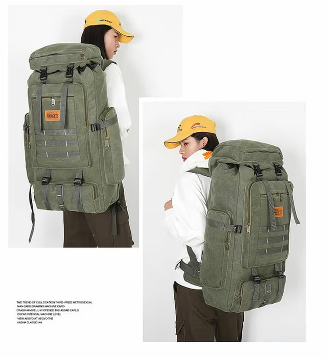 Sac à dos randonnée tactique militaire 80l imperméable