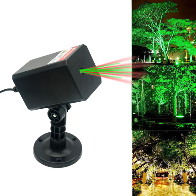 Projecteur Laser Décoratif Extérieur et Intérieur Éclairage Festif - جهاز عرض ليزر ديكور منزلي وللحدائق للاحتفالات