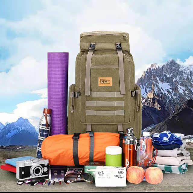 Sac à dos randonnée tactique militaire 80l imperméable