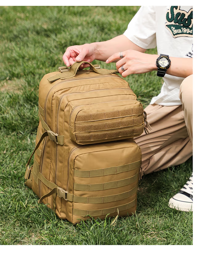 Sac à dos tactique 50L imperméable pour Randonnée , voyage, alpinisme,