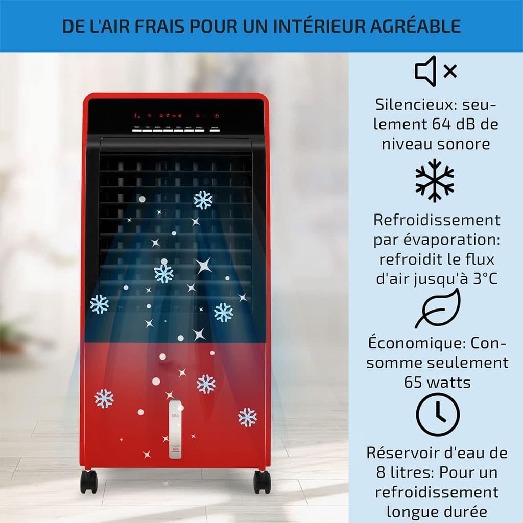 Refroidisseur d’Air Portable 4 en 1 Réservoir 8L – مبرد متنقل