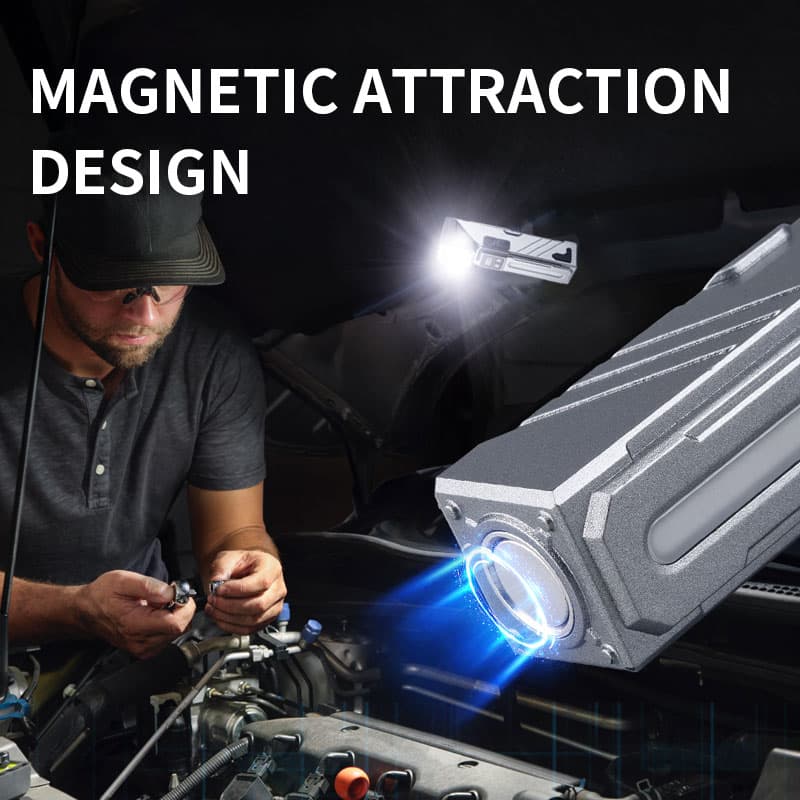 Lampe de Travail LED Multifonction T130 Éclairage Latéral RGB et Écran LCD - مصباح العمل الذكي متعدد الوظائف بمغناطيس