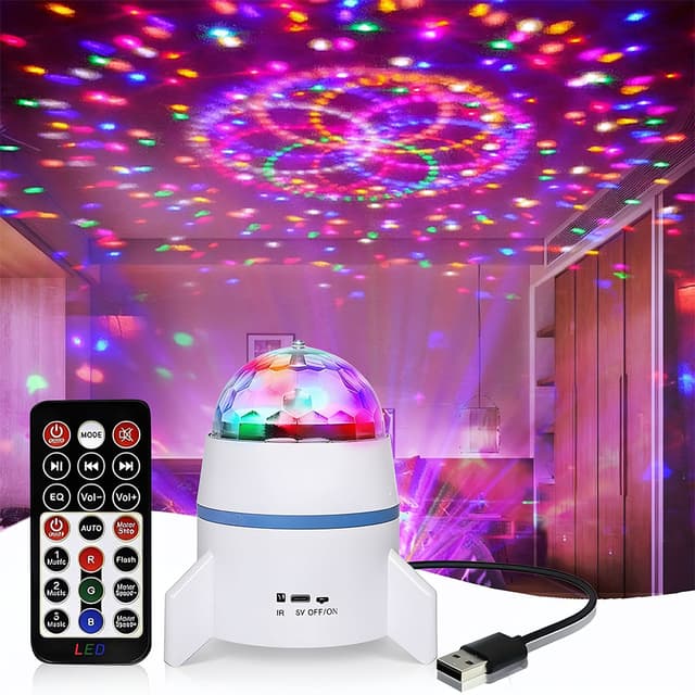 Projecteur Étoile et Vagues LED 2en1 avec Haut-Parleur Intégré et Télécommande - جهاز العرض الضوئي ليد ليزر ذكي ومكبر الصوتي