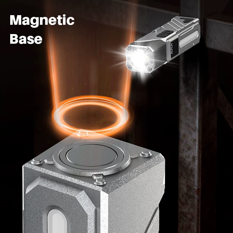 Lampe de Travail LED Multifonction T130 Éclairage Latéral RGB et Écran LCD - مصباح العمل الذكي متعدد الوظائف بمغناطيس