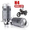 Ampoule LED H4 Pour Phare Universel Moto Technologie Double Lentille - مصباح ليد للمكابح والمصابيح الأمامية بعدسة مزدوجة مطورة