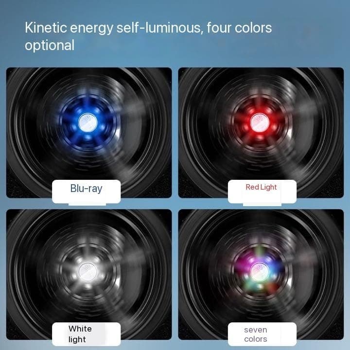 Pack de 4 Cache-Moyeu de Roue LED Lumineux Protection Étanche et Installation Facile - طقم أغطية محاور عجلات السيارة ليد المضيئة (4 قطع)